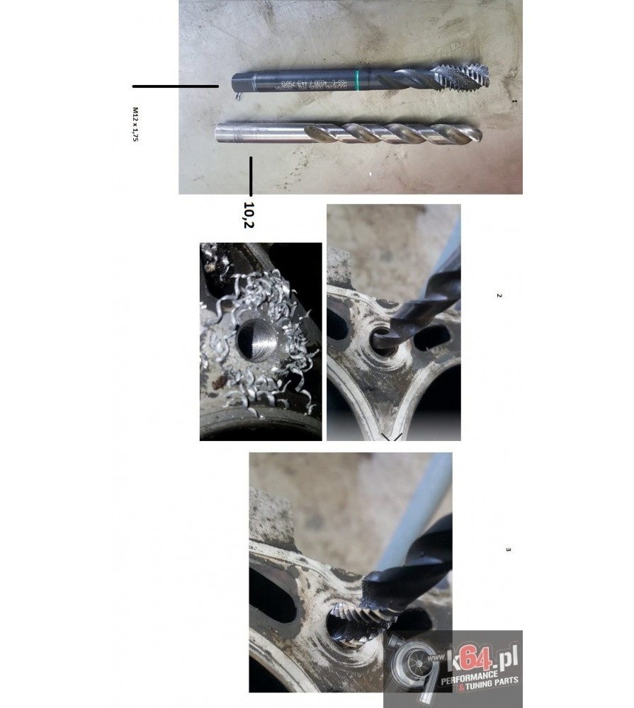 BMW M52 M54 VANOS HIGH PERFORMANCE M12 CYLINDER HEAD STUDS KIT DRIFT TURBO K64