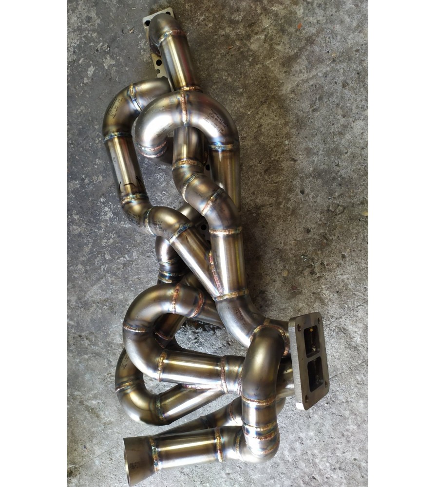 BMW E46 E36 M54 M52 M50 twinscroll dual wastegate Turbo exhaust ...