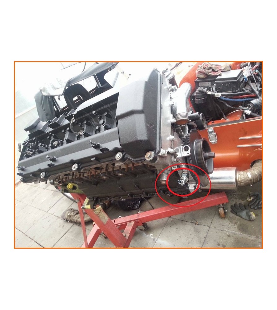 BMW M50 M52 M54 TURBO OIL RETURN TO THE ENGINE FLANGE DRAIN SCAVENGE