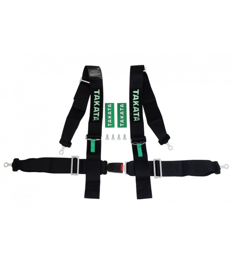 Racing seat belts 4p 3 Black - Takata Replica